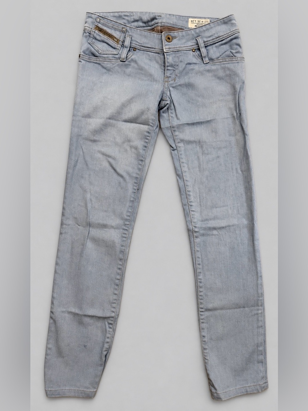 Diesel Light-Wash Slim-Leg Jeans — W26/L24